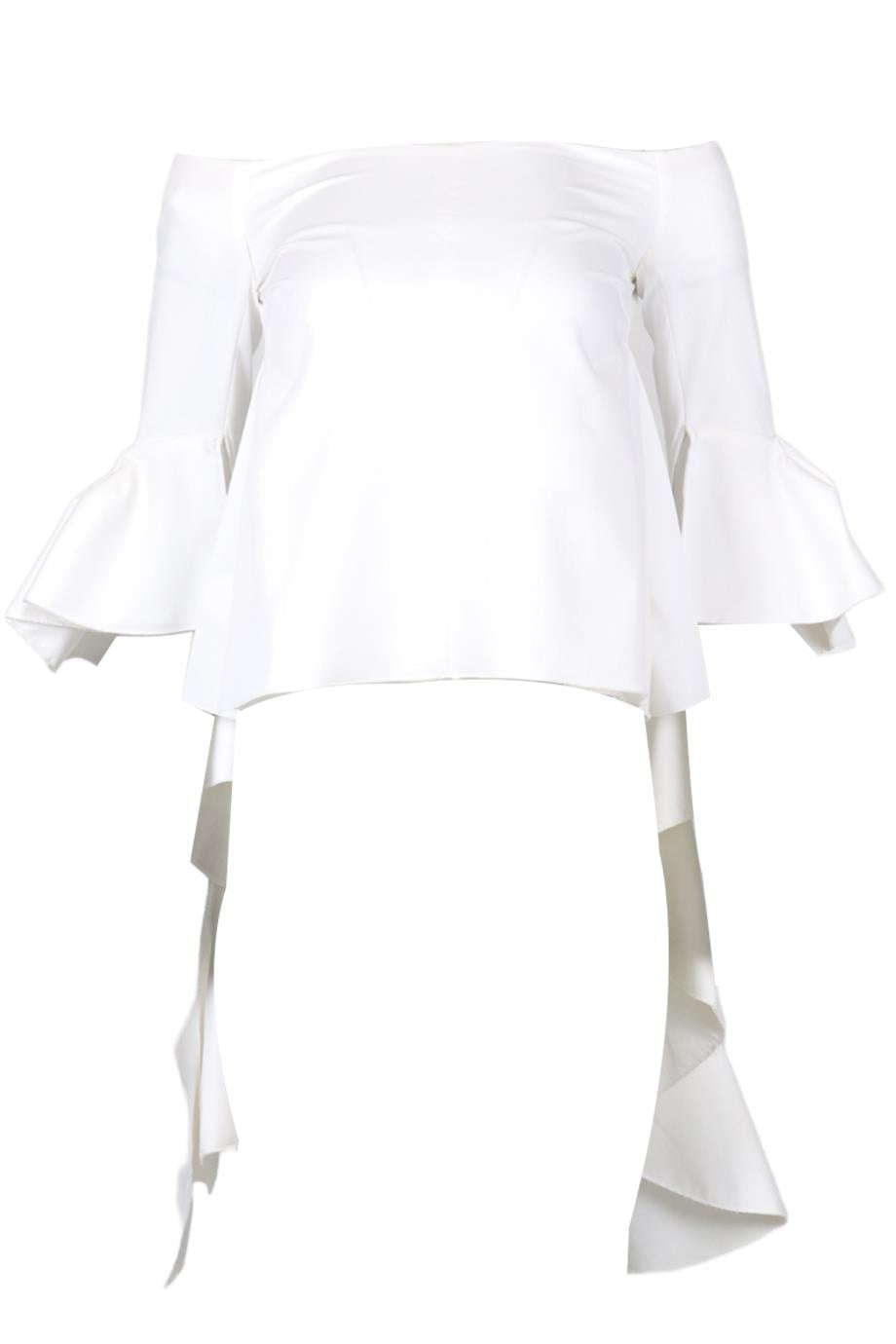 ELLERY OFF THE SHOULDER COTTON TOP IT 38 UK 6