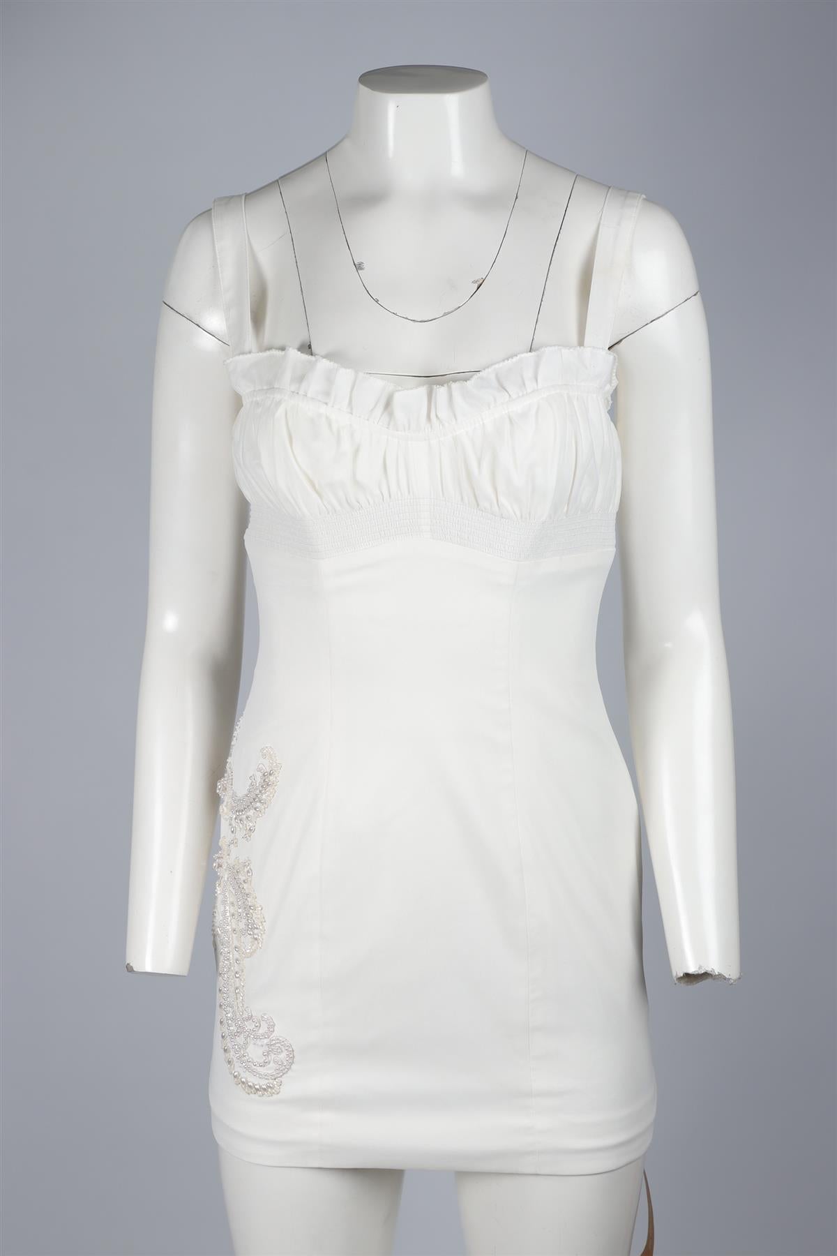 THE COLLECTION BY REFORMATION WHITE COTTON MINI DRESS US 2 UK 6