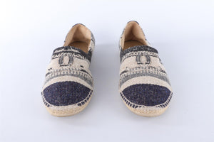 CHANEL NAVY MEN'S WOVEN ESPADRILLES EU 43 UK 9 US 10