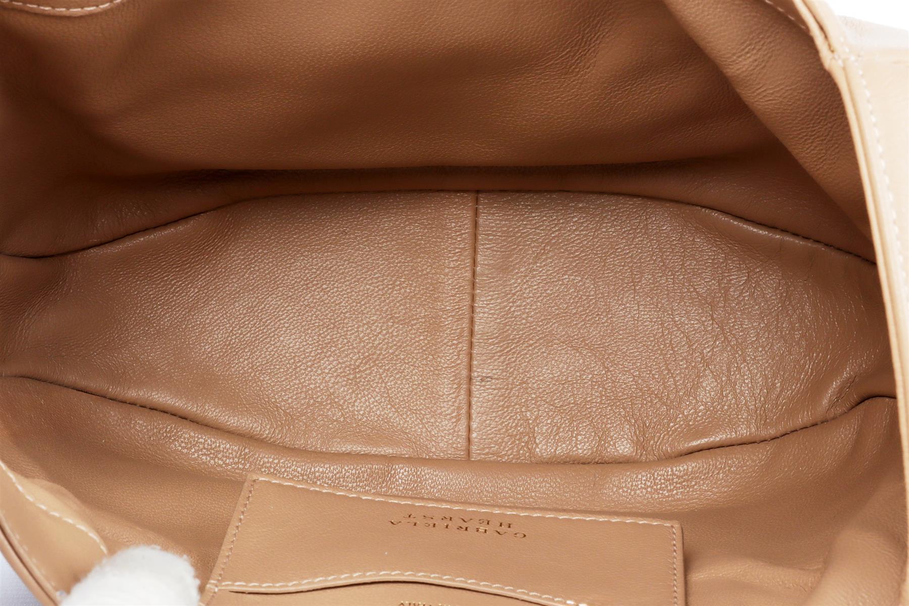 GABRIELA HEARST BEIGE NINA LEATHER TOTE BAG