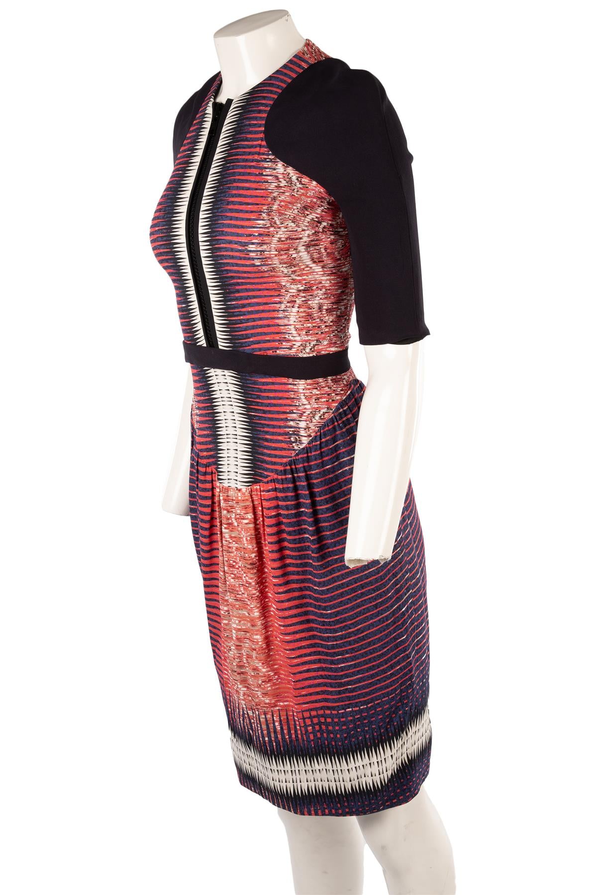 PETER PILOTTO MULTI CREPE MINI DRESS UK 8