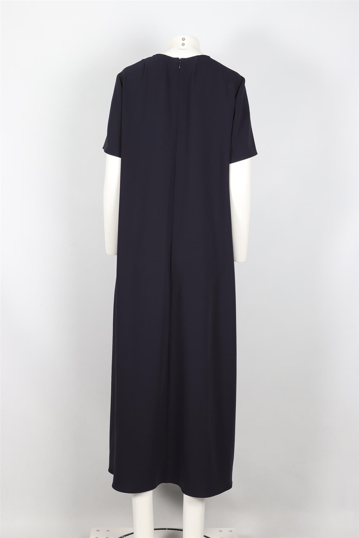 NAVY CREPE MAXI DRESS