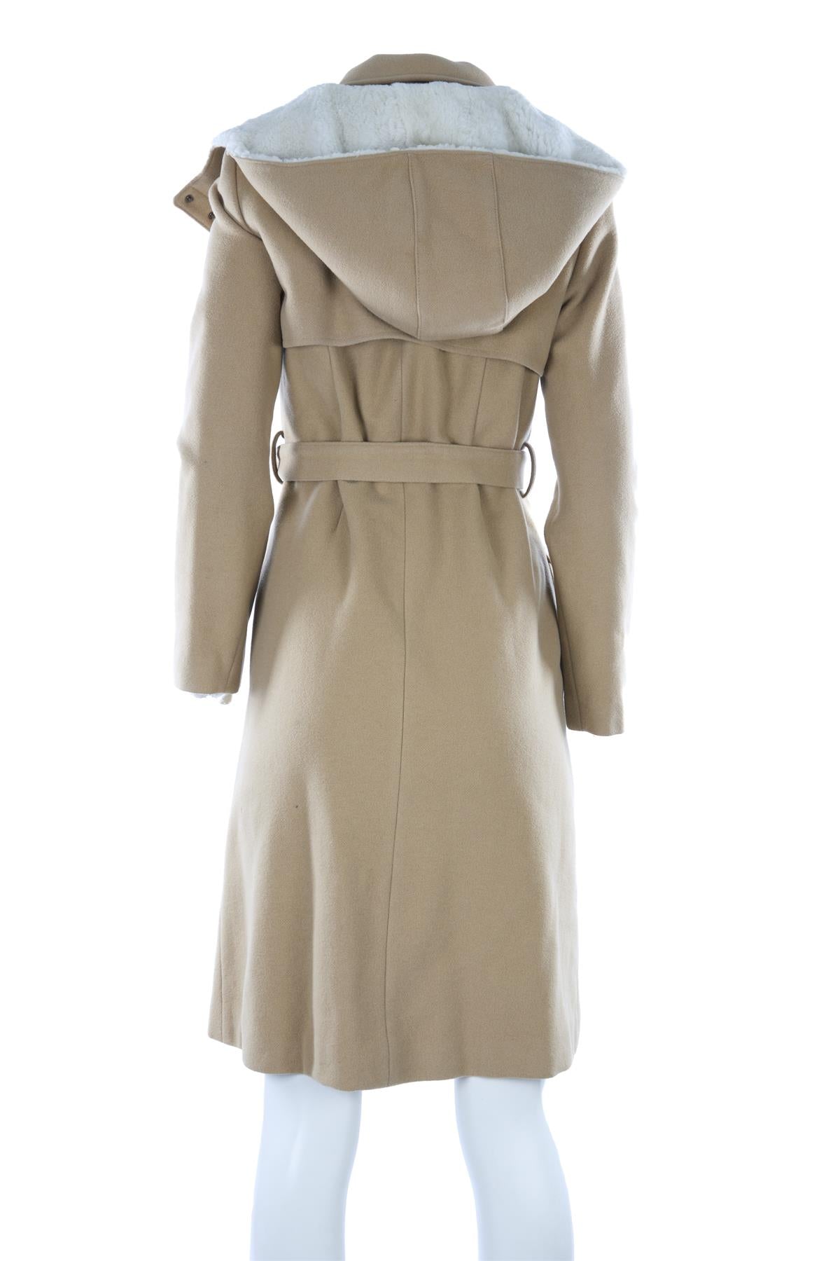 ERDEM BEIGE WOOL COAT UK 10