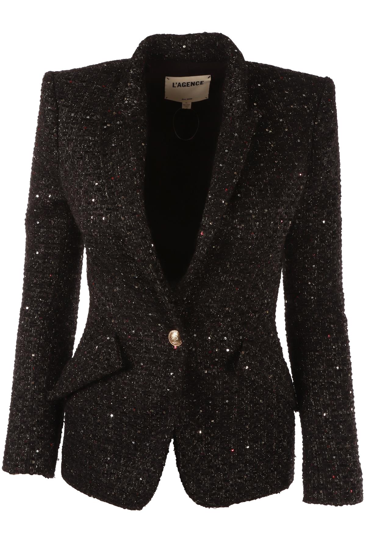 BLACK TWEED BLAZER