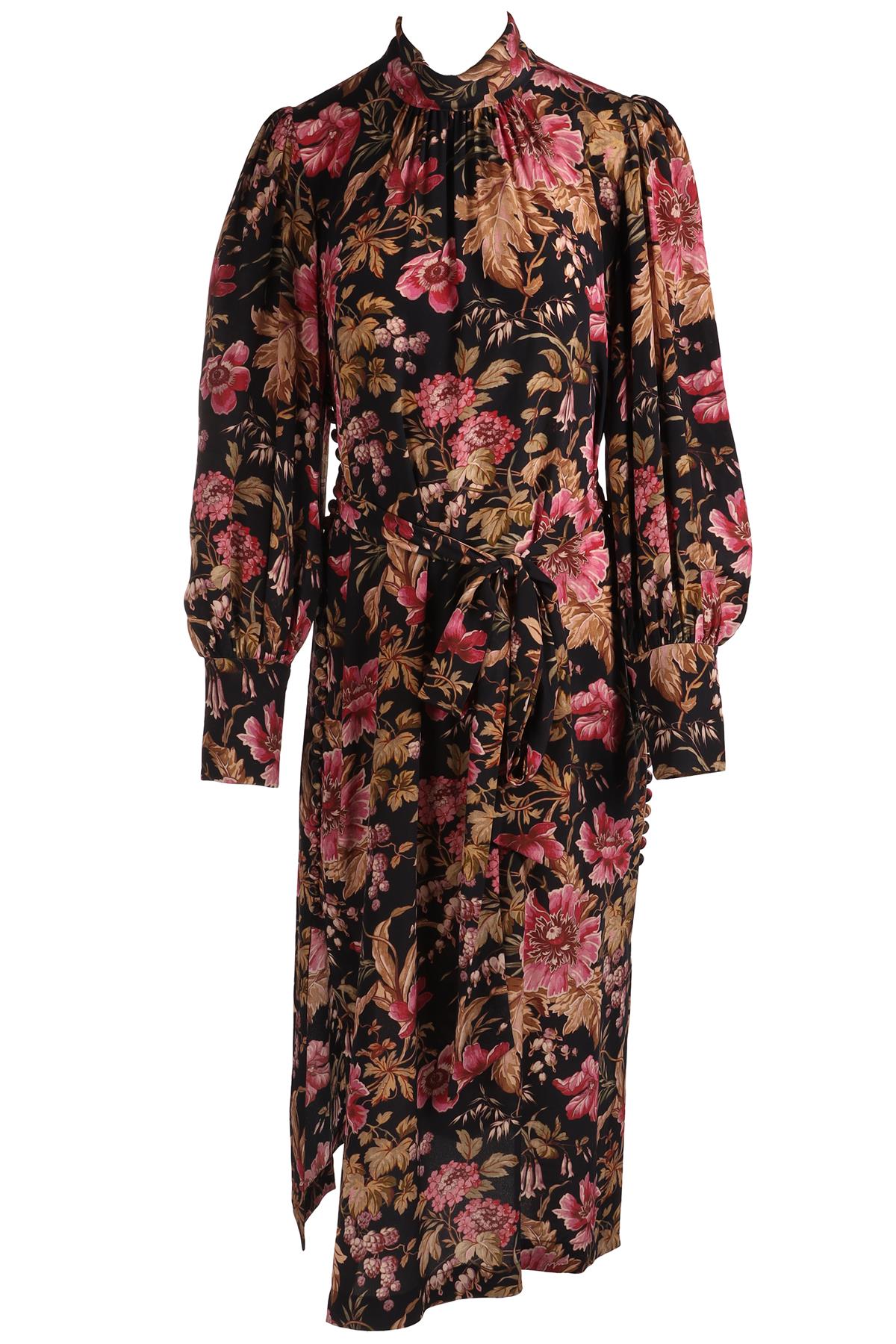 ZIMMERMANN MULTI SILK MAXI DRESS 3 UK 14