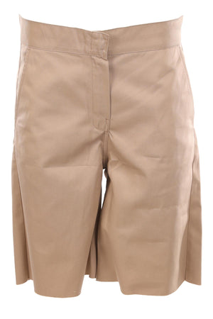 PALM ANGELS BEIGE COTTON SHORTS MEDIUM