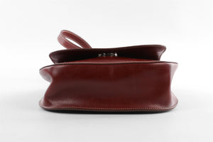 THE ROW BROWN HUNTING 9 LEATHER SHOULDER BAG
