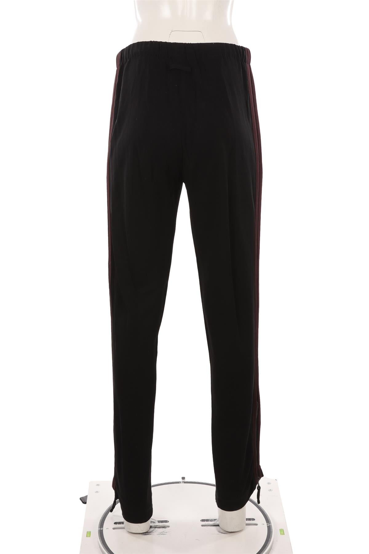 JEAN PAUL GAULTIER BLACK VINTAGE JERSEY STRAIGHT LEG PANTS IT 42 UK 10