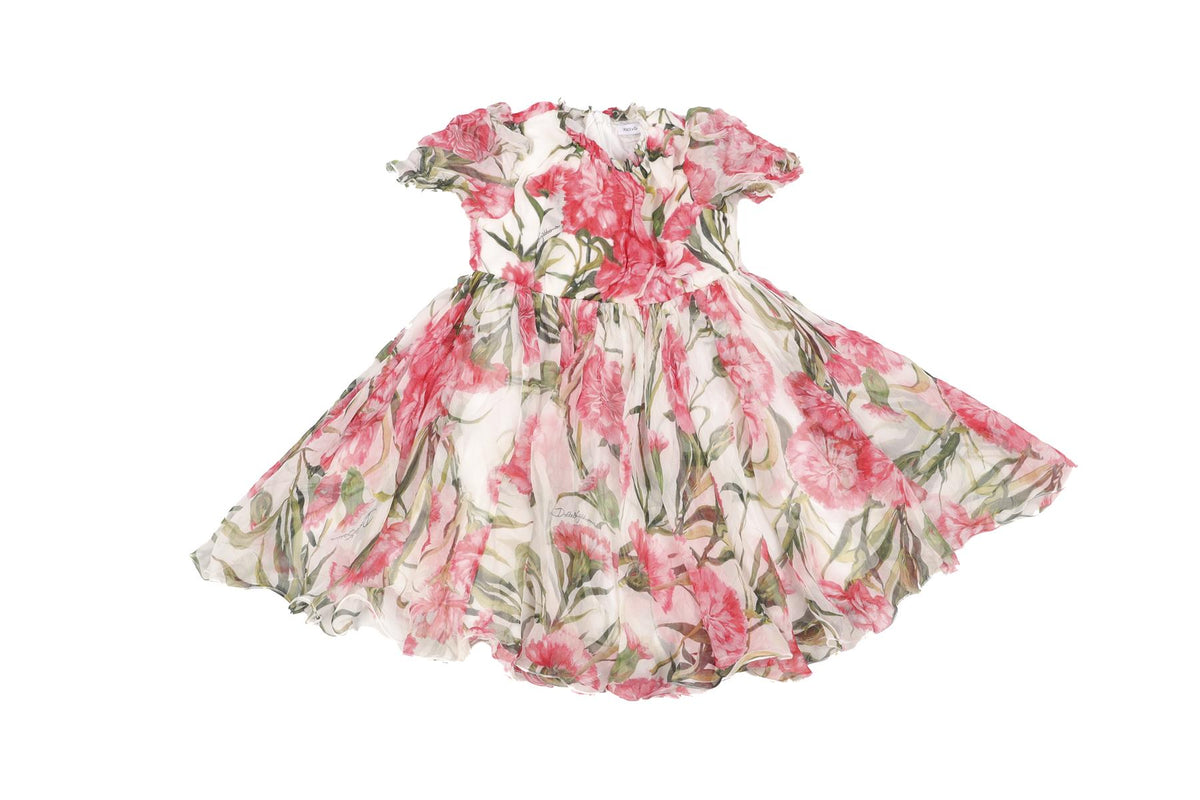 DOLCE & GABBANA PINK BABY GIRLS DRESS 18-24 MONTHS
