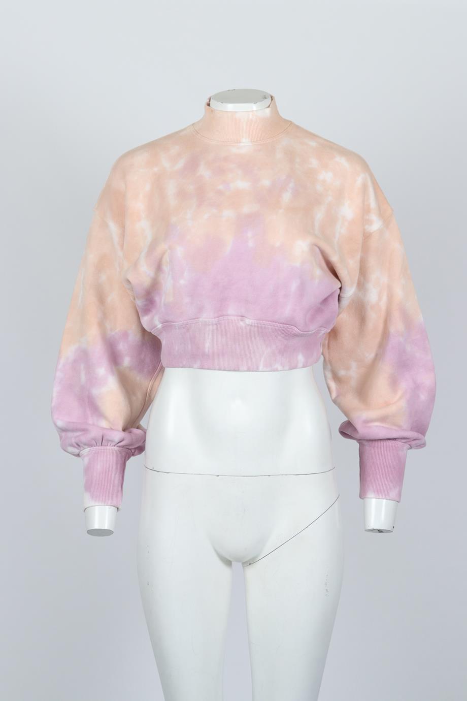 SPIRITUAL GANGSTER CROPPED COTTON SWEATSHIRT XSMALL