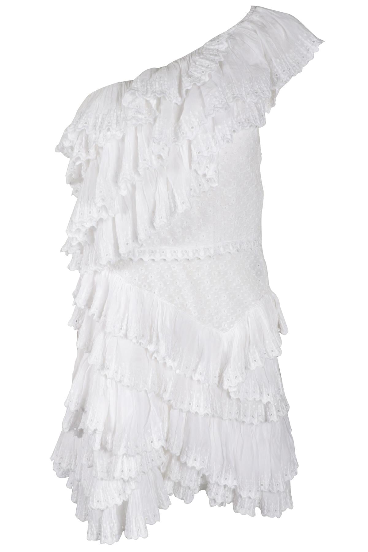 ISABEL MARANT WHITE COTTON MINI DRESS FR 40 UK 12