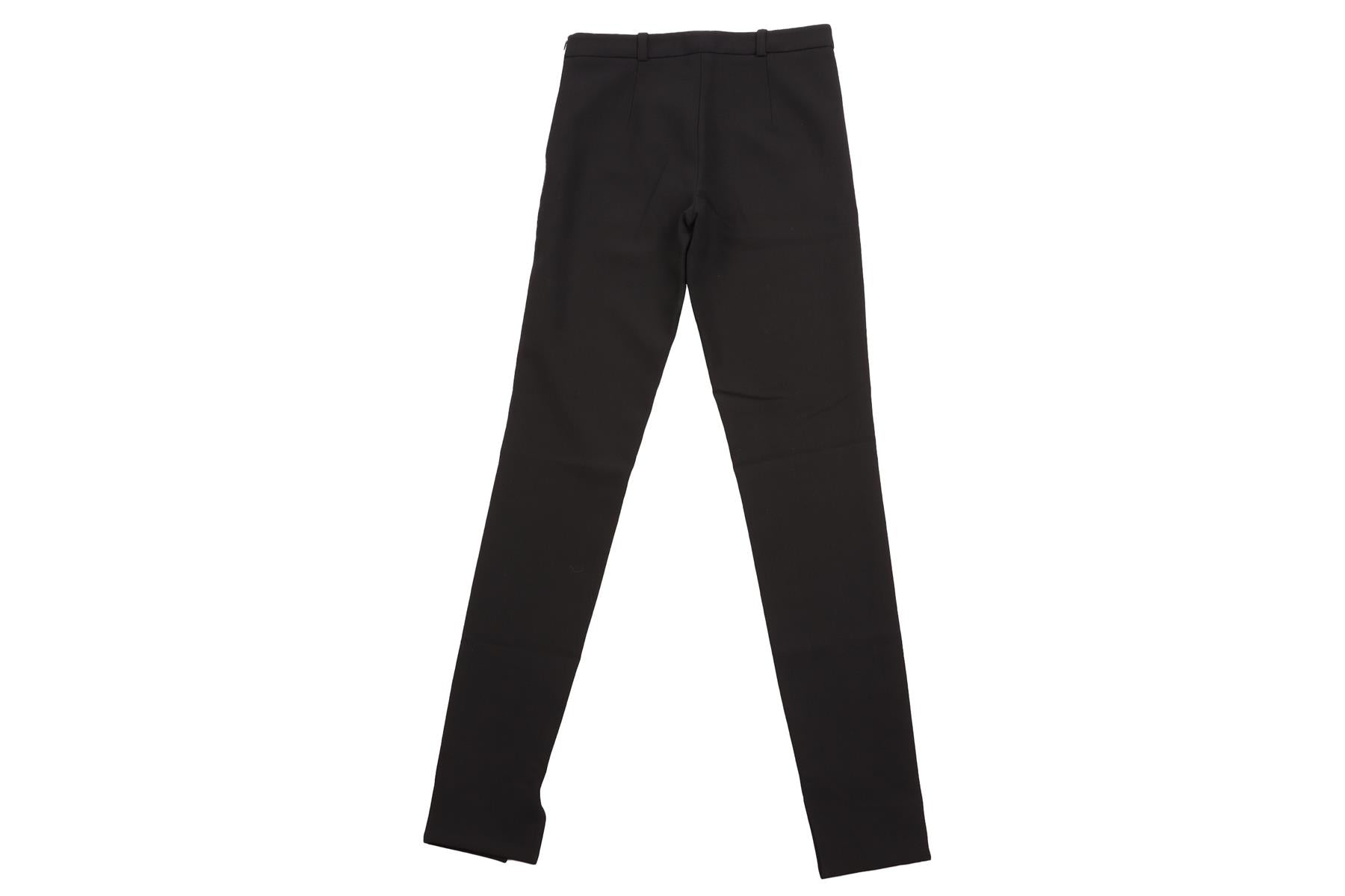 ROLAND MOURET BLACK WOOL STRAIGHT LEG PANTS UK 10