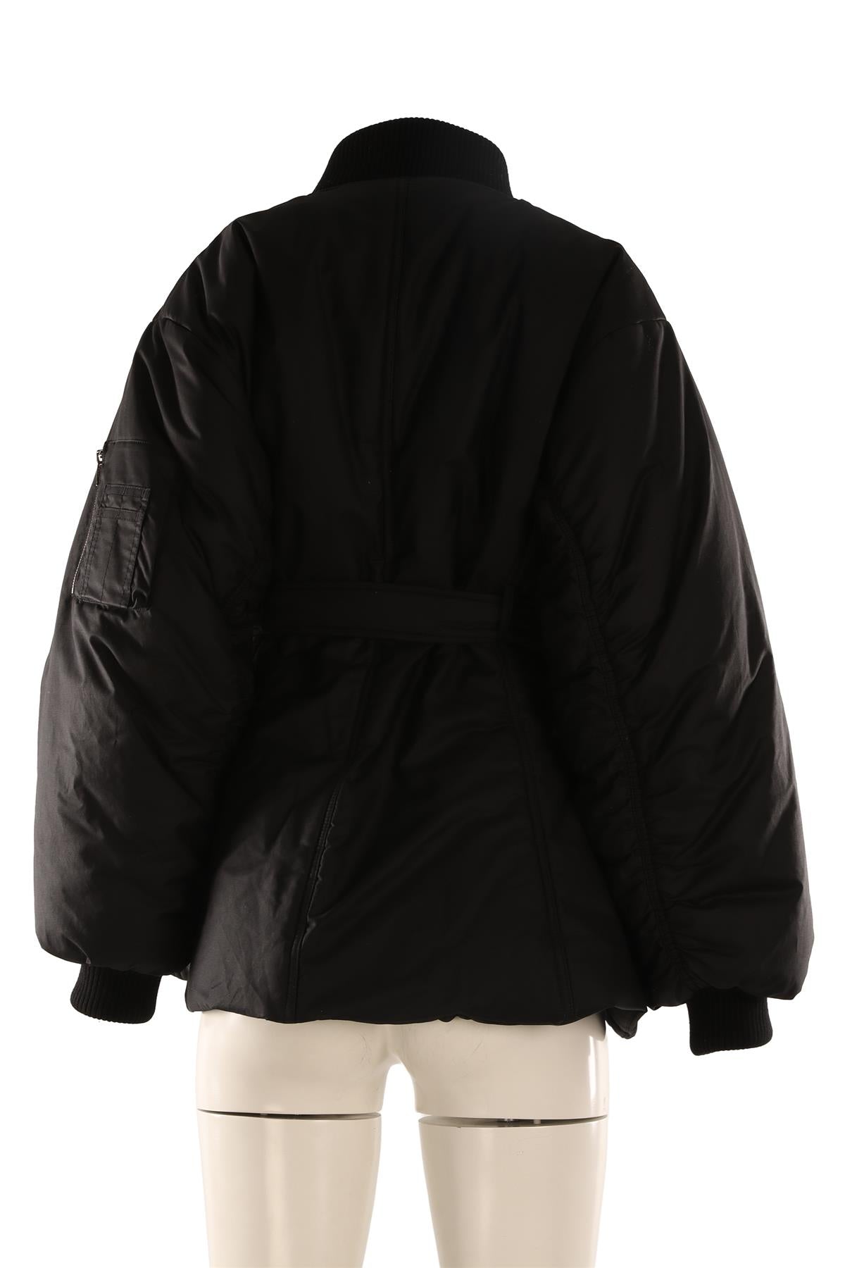 ALAÏA BLACK PADDED SHELL JACKET FR 38 UK 10