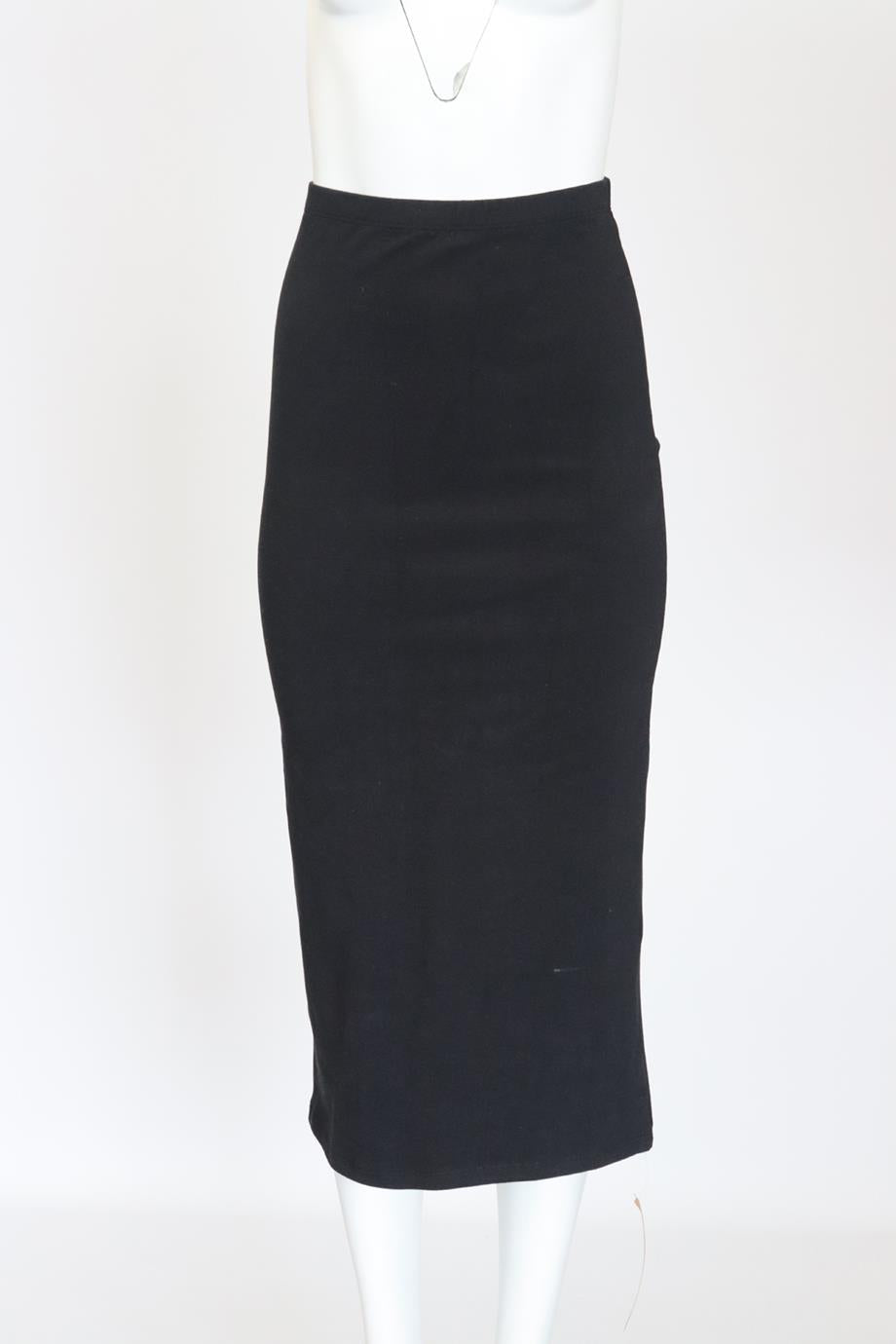 REFORMATION STRETCH JERSEY MIDI SKIRT XSMALL