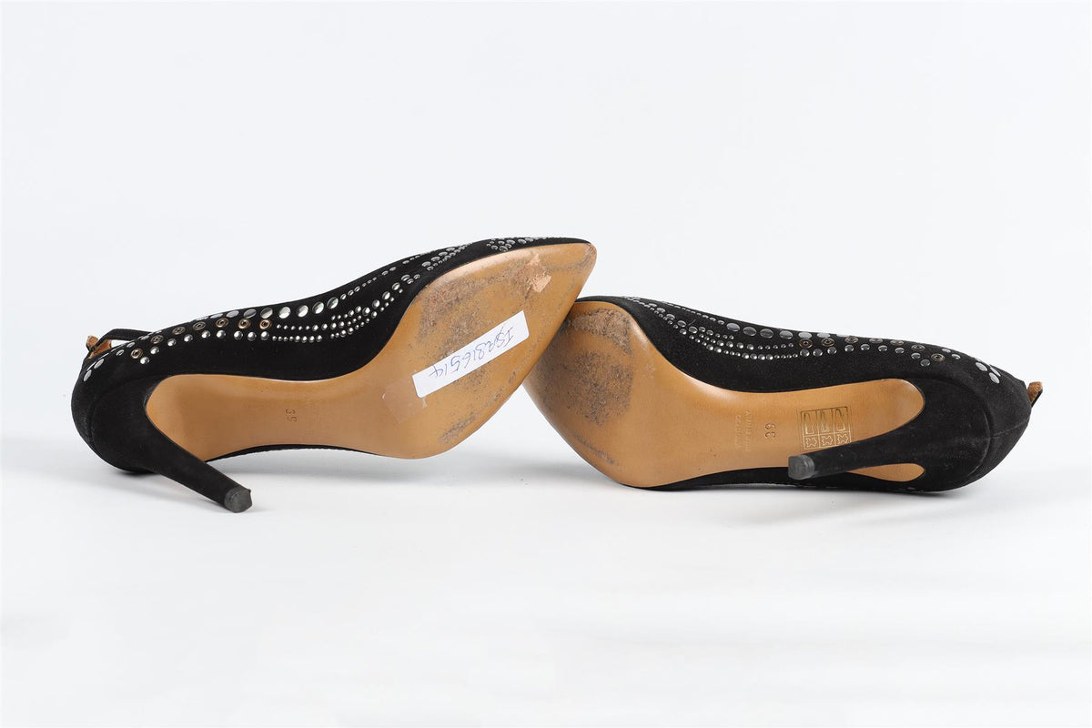 ISABEL MARANT BLACK SUEDE PUMPS EU 39 UK 6 US 9