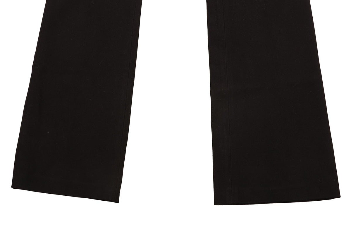 JOSEPH BLACK COTTON FLARED PANTS FR 36 UK 8
