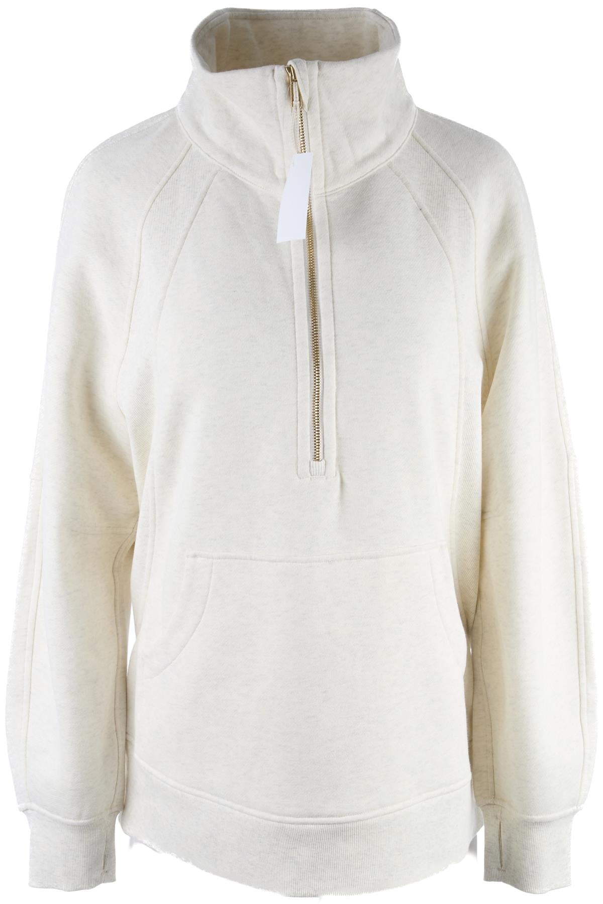 LULULEMON IVORY COTTON SWEATSHIRT MEDIUM-LARGE