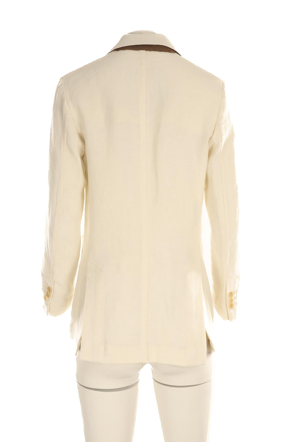 GIULIVIA HERITAGE CREAM LINEN BLAZER IT 40 UK 8