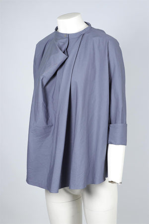 LEMAIRE BLUE COTTON TOP FR 38 UK 10