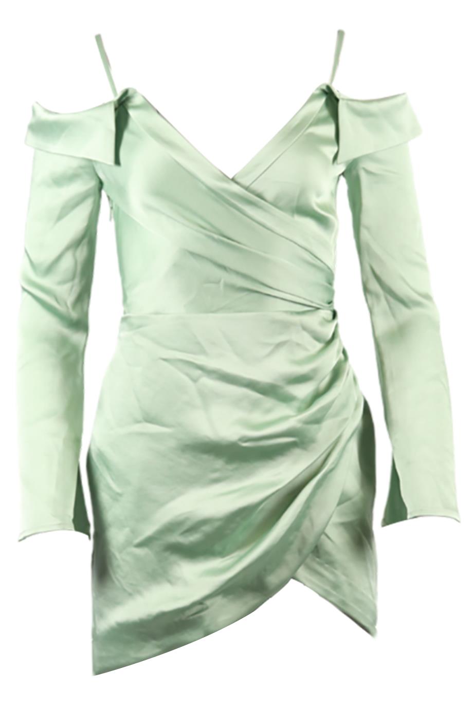 JONATHAN SIMKHAI SATIN MINI DRESS US 2 UK 6