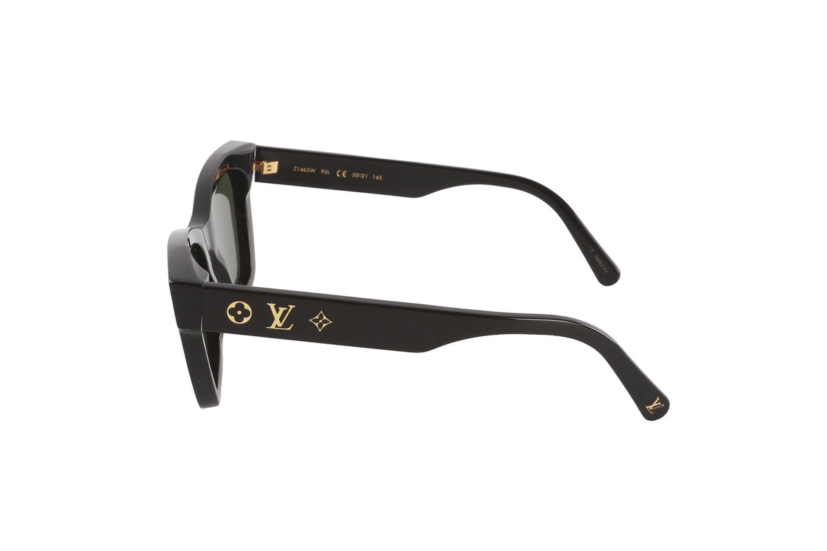 LOUIS VUITTON BLACK SQUARE FRAME ACETATE SUNGLASSES
