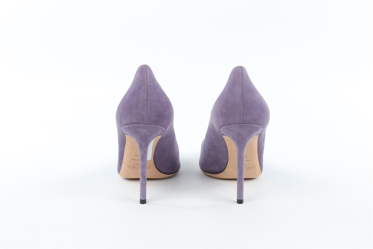 JIMMY CHOO PURPLE SUEDE PUMPS EU 38.5 UK 5.5 US 8.5