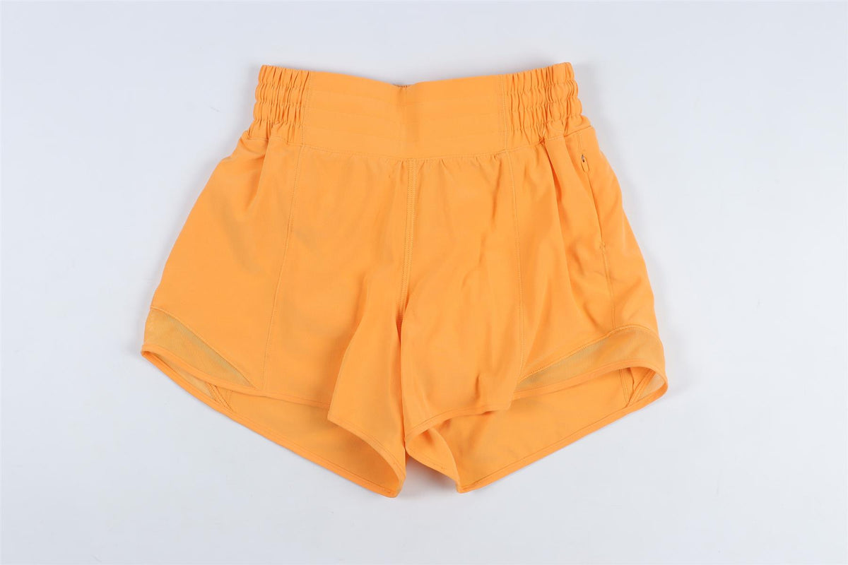 LULULEMON ORANGE SHORTS US 2 UK 6
