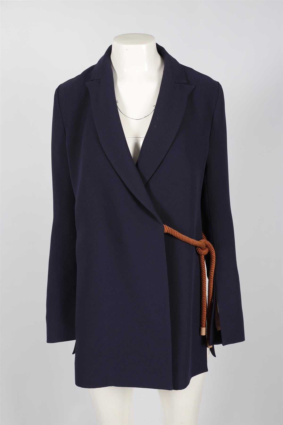 ROKSANDA NAVY CREPE BLAZER UK 8