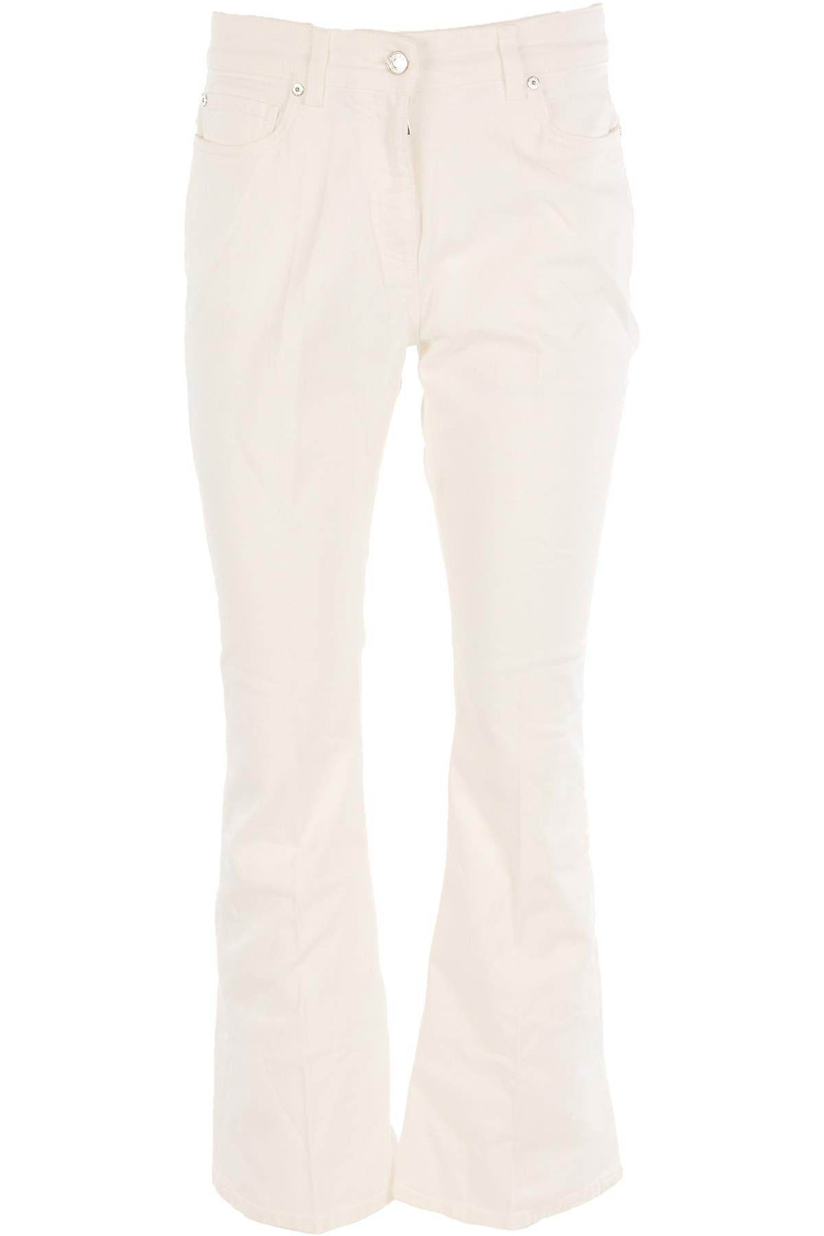 ETRO WHITE HIGH RISE FLARED JEANS W29 UK 10-12