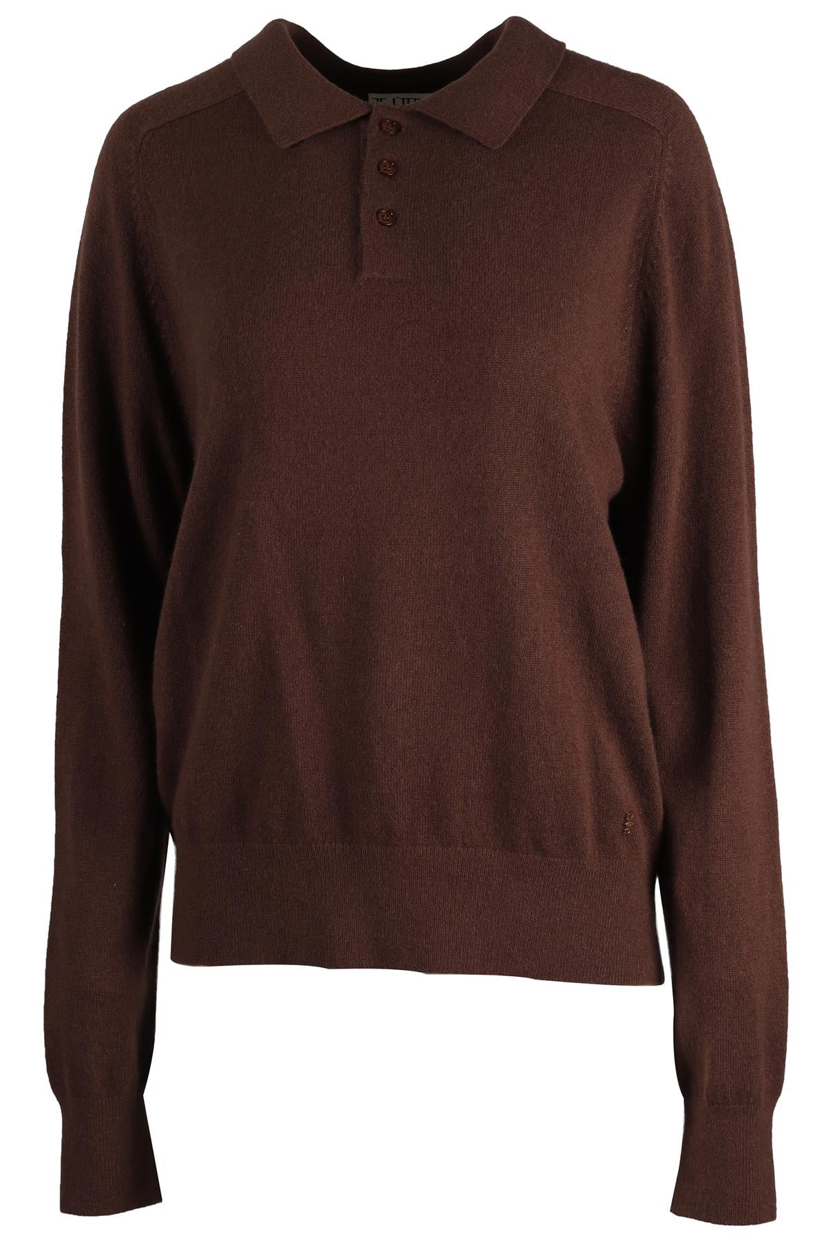 ÉTERNE BROWN CASHMERE SWEATER XSMALL-SMALL