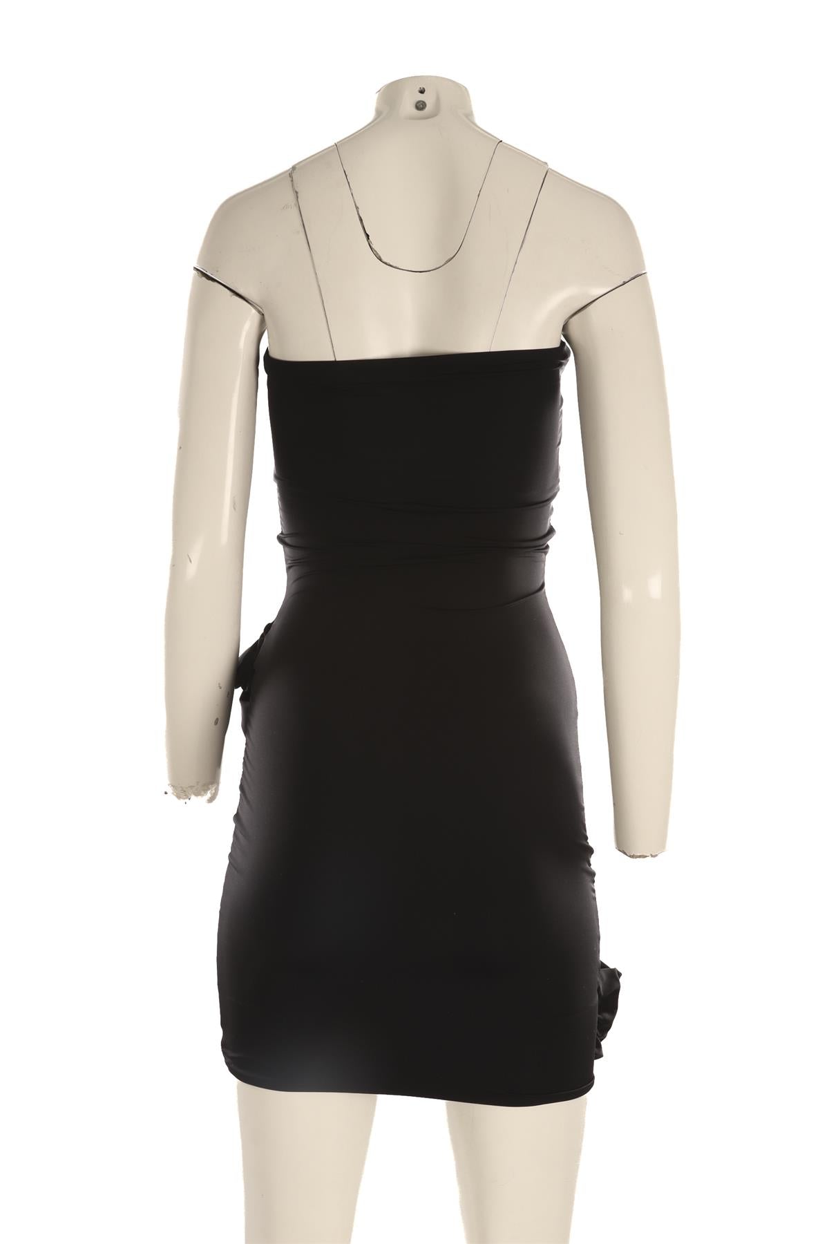 MAYGEL CORONEL BLACK JERSEY MINI DRESS ONE SIZE