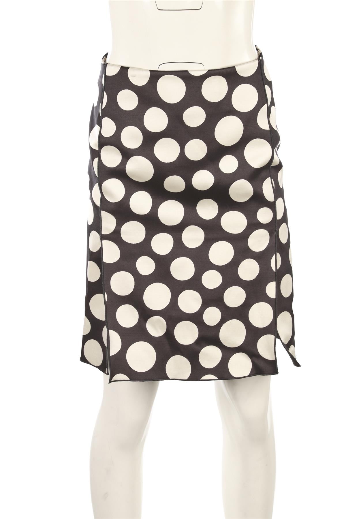 CELINE MULTI SILK MIDI SKIRT FR 36 UK 8