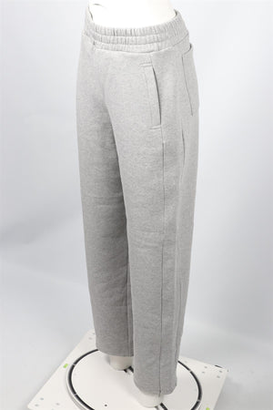 ME+EM GREY COTTON BLEND STRAIGHT LEG PANTS UK 8