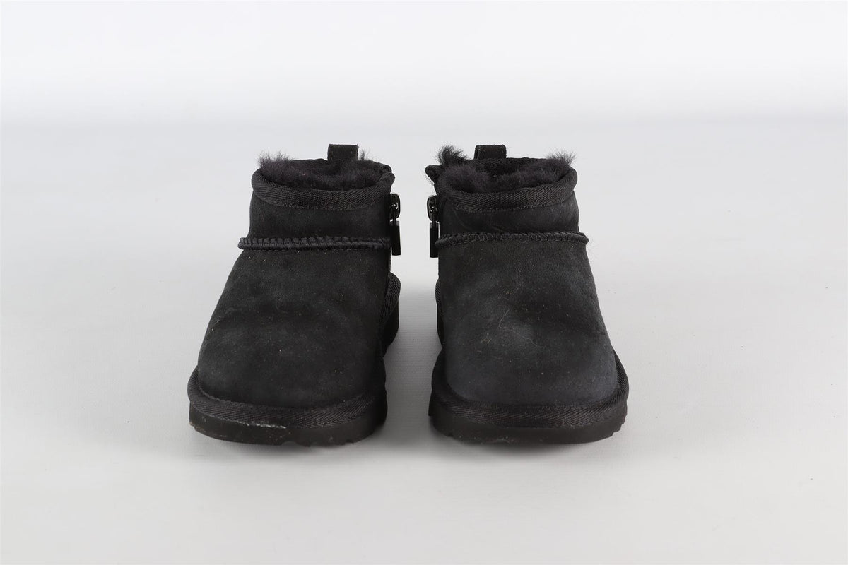 UGG BLACK KIDS GIRLS BOOTS EU 28.5 UK 10, US 11
