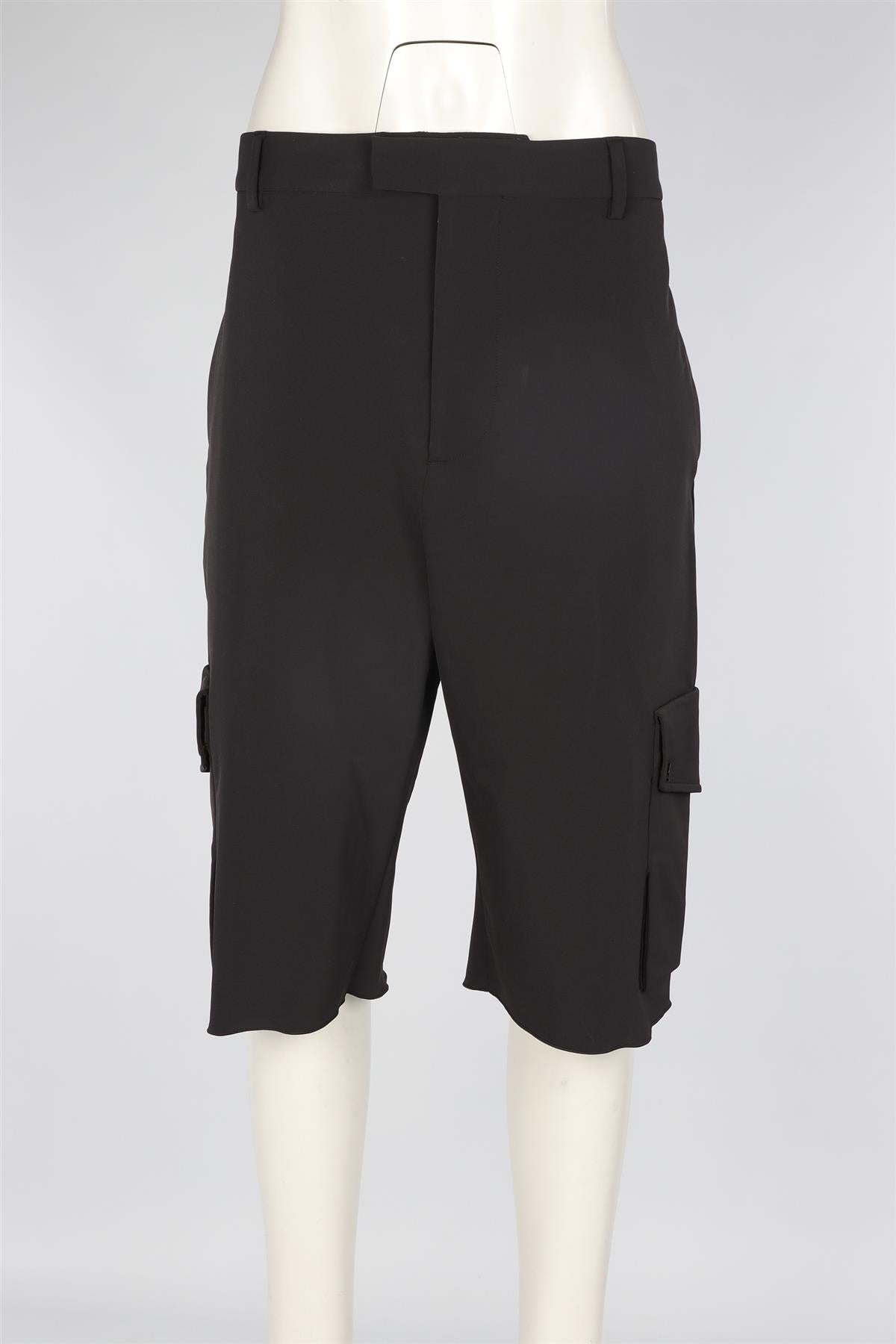 BOTTEGA VENETA BLACK JERSEY SHORTS IT 40 UK 8