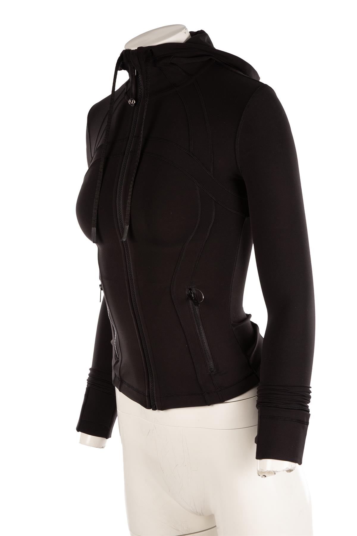LULULEMON BLACK JERSEY JACKET US 0 UK 4