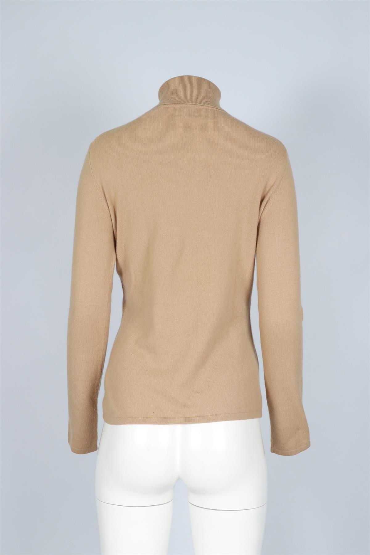 TSE CLASSIC TAN CASHMERE SWEATER MEDIUM