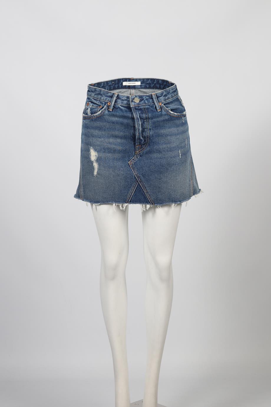 GRLFRND DENNIM MINI SKIRT W25 UK 6-8