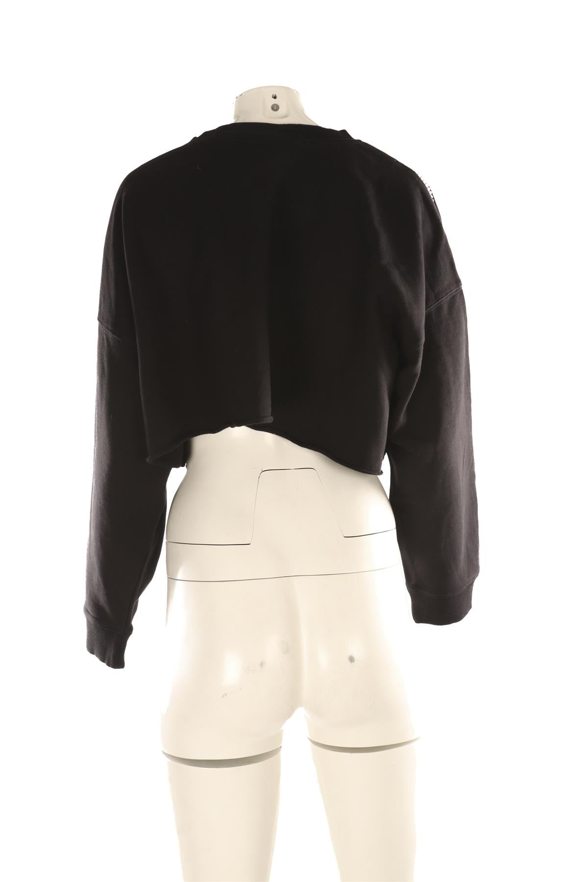 CHRISTOPHER KANE BLACK COTTON SWEATSHIRT SMALL