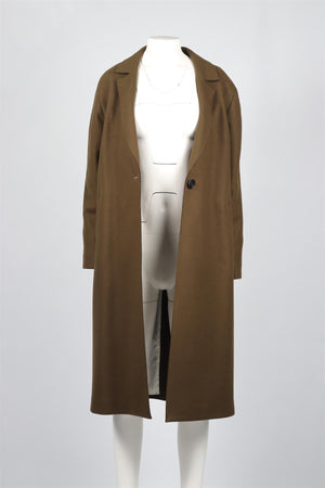 MASSCOB GREEN CASHMERE AND WOOL BLEND COAT FR 36 UK 8