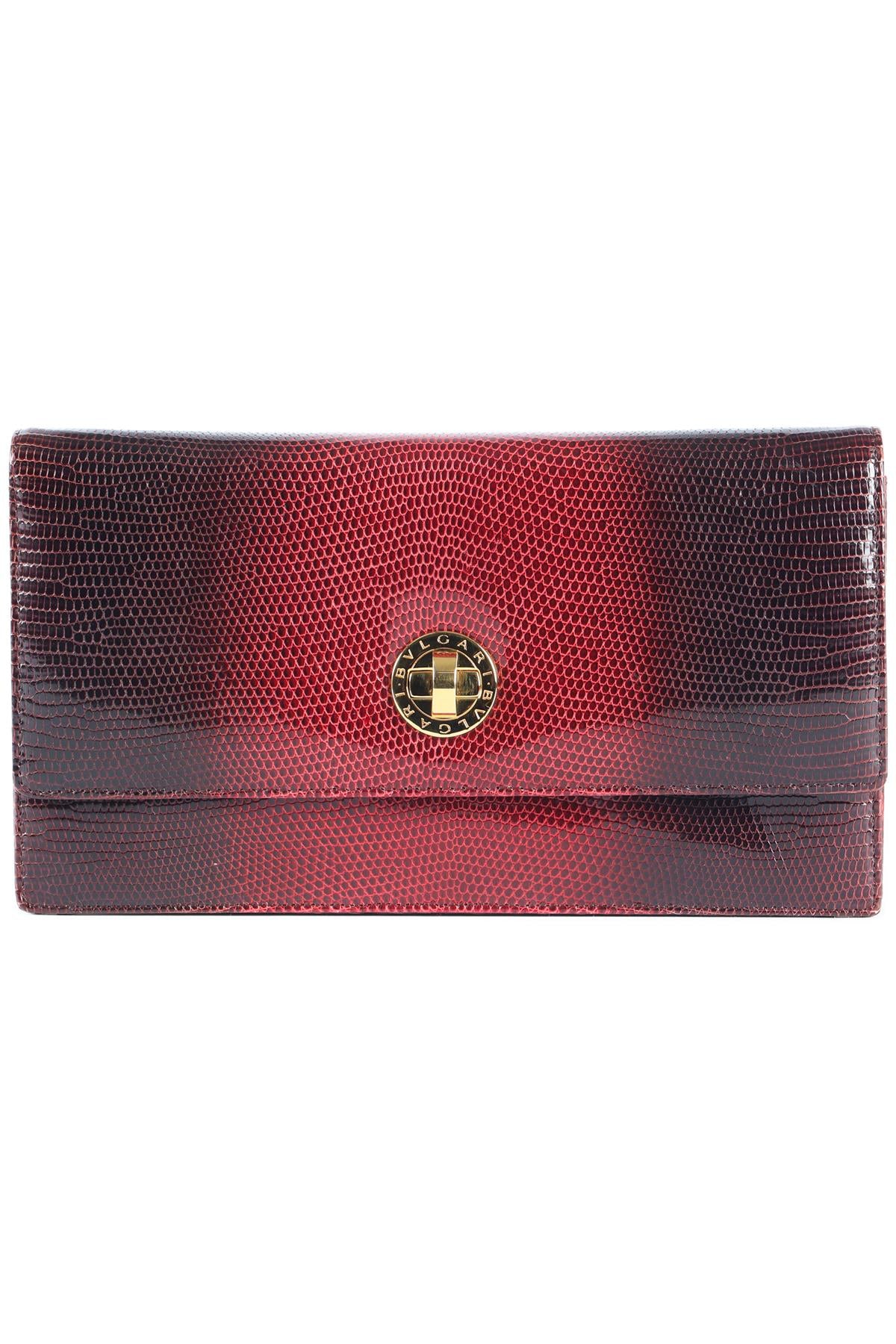 BVLGARI RED LIZARD CLUTCH