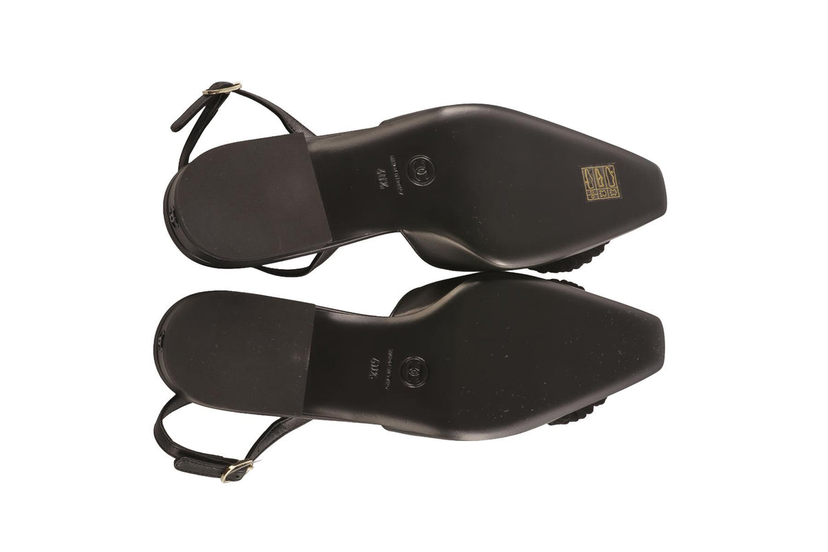 CHANEL BLACK 2026 LEATHER BALLET FLATS EU 40.5 UK 7.5 US 10.5