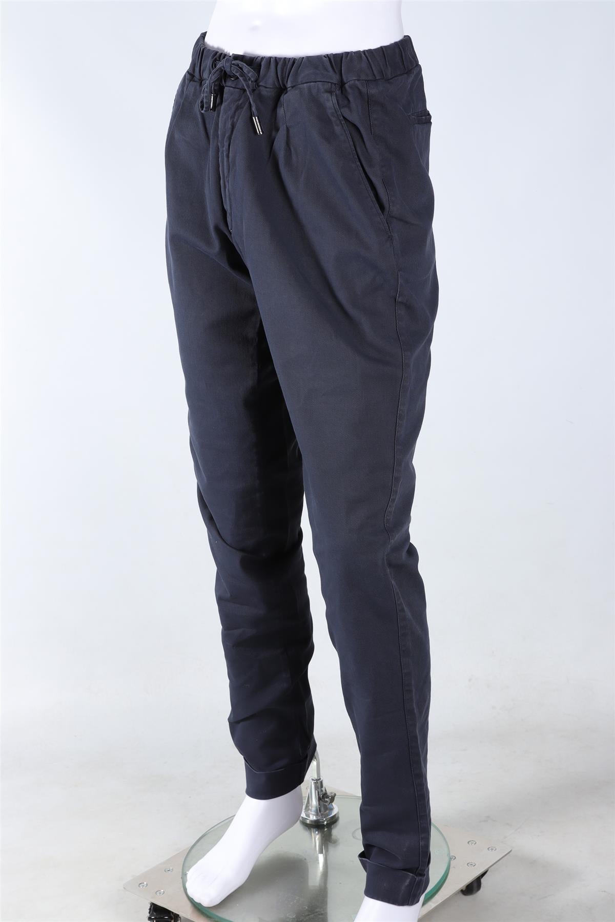 THOM SWEENEY NAVY MEN'S COTTON STRAIGHT LEG PANTS IT 52 UK/US 36