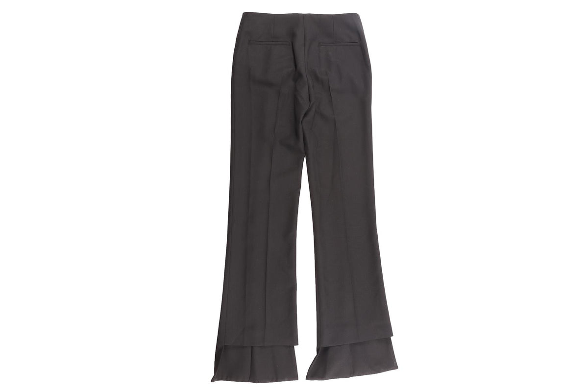 CHLOÉ BLACK WOOL STRAIGHT LEG PANTS IT 36 UK 4