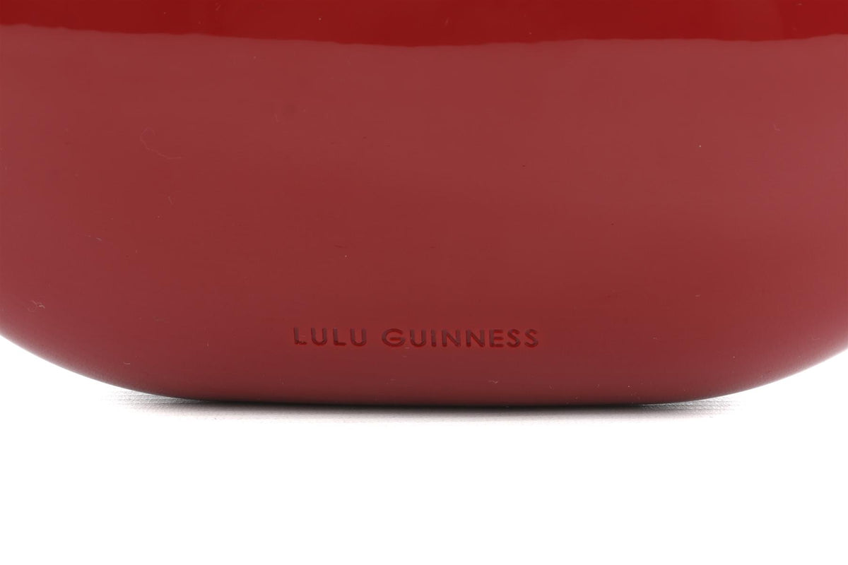 Lulu Guiness Red Lulu Medium Red Lips Clutch