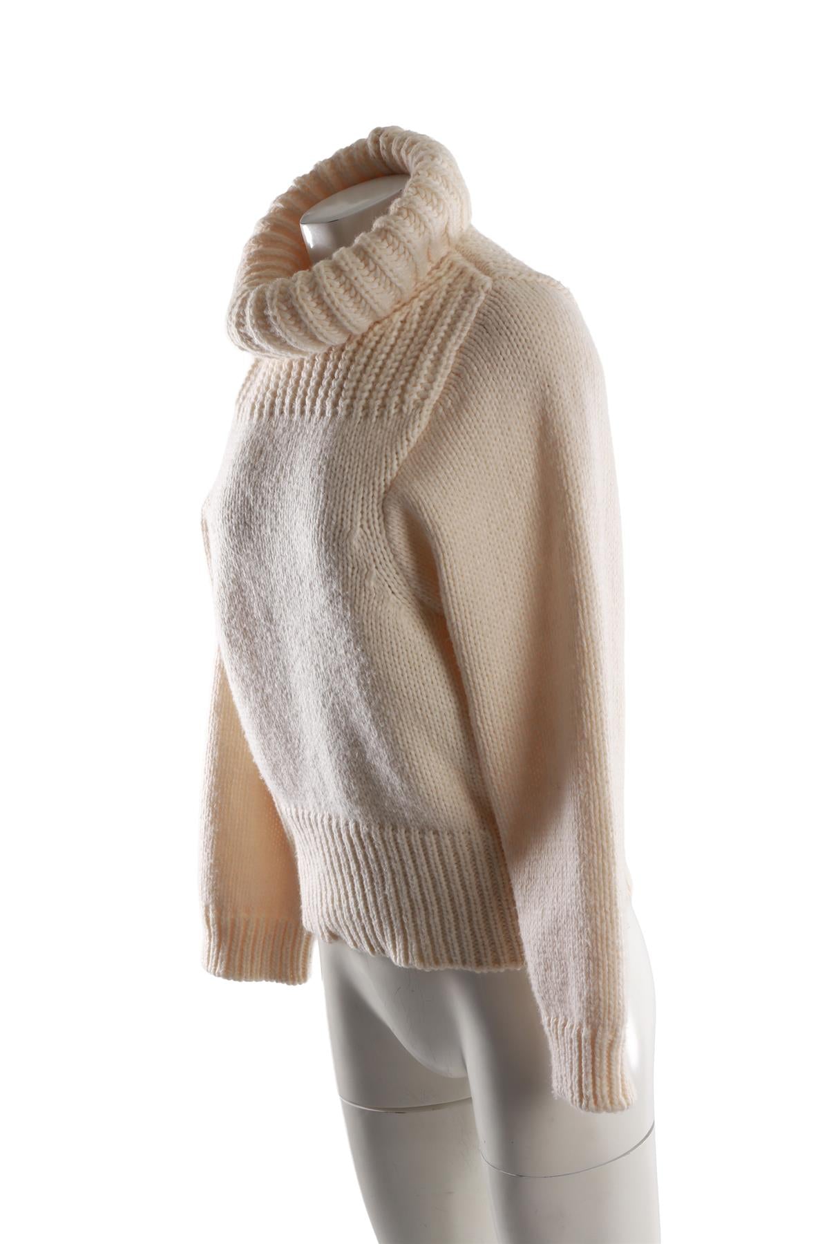 STELLA MCCARTNEY CREAM KNIT SWEATER SMALL