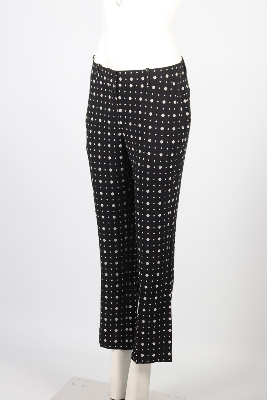 GIVENCHY MID RISE CREPE STRAIGHT LEG PANTS FR 40 UK 12