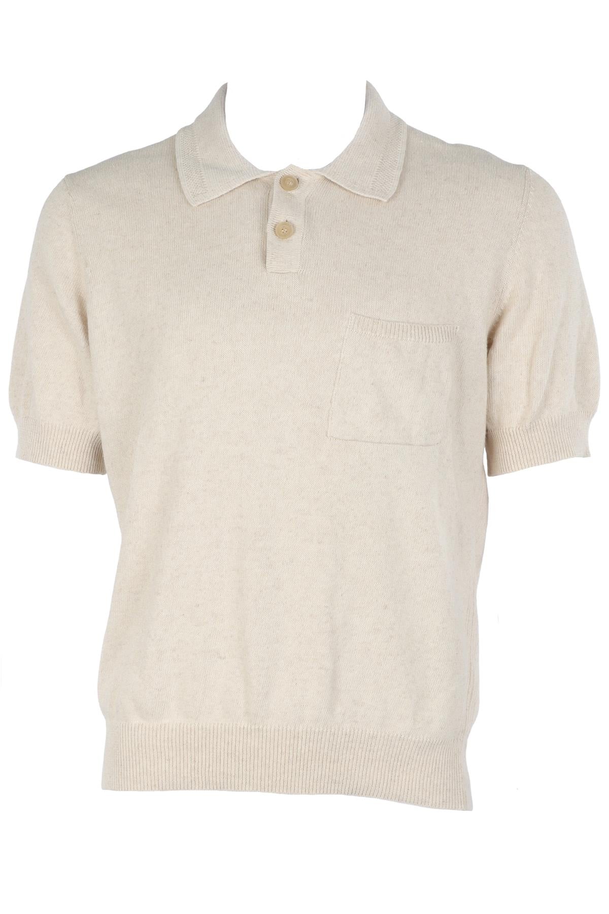 CORRIDOR BEIGE MEN'S COTTON POLO SHIRT SMALL