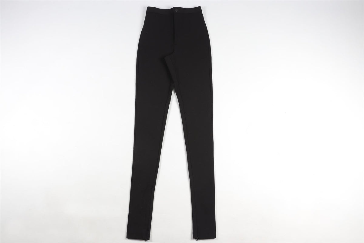 WARDROBE NYC + HAILEY BIEBER BLACK JERSEY SKINNY PANTS XSMALL