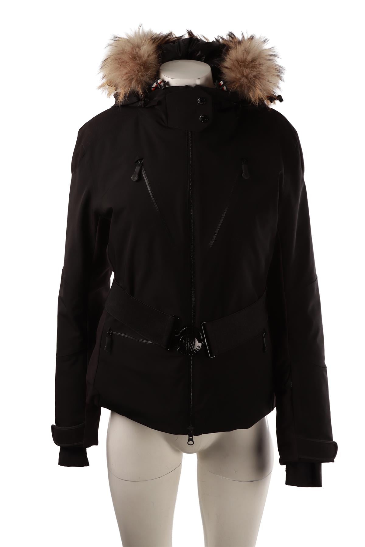 BLACK PADDED DOWN SKI JACKET